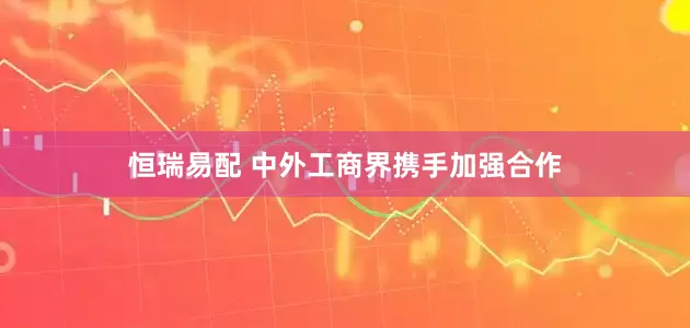 恒瑞易配 中外工商界携手加强合作