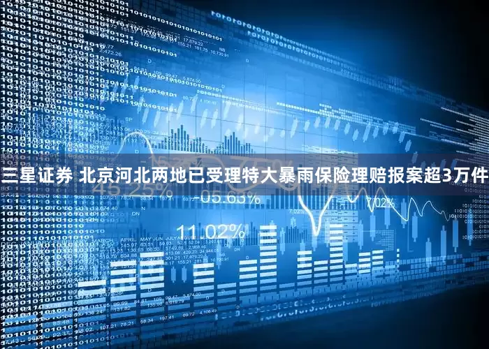 三星证券 北京河北两地已受理特大暴雨保险理赔报案超3万件